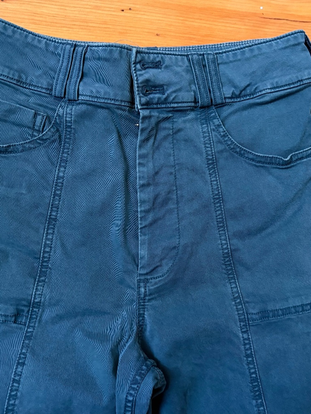 Anthropologie Pilcro pants, teal, sz 27